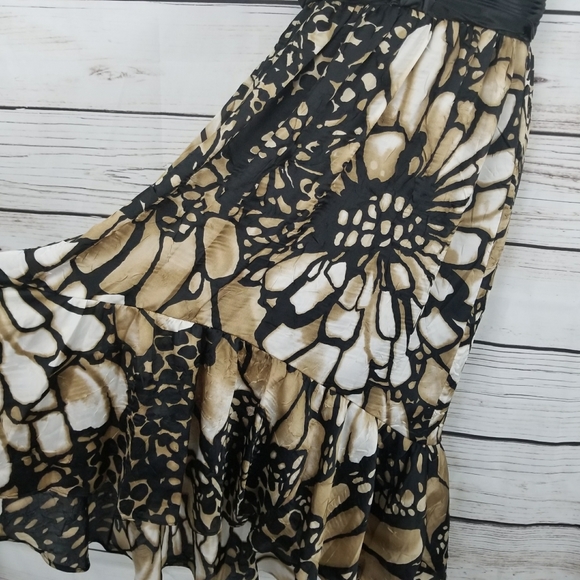 OC Oleg Cassini | Sunflower Floral Halter Dress - Picture 4 of 8